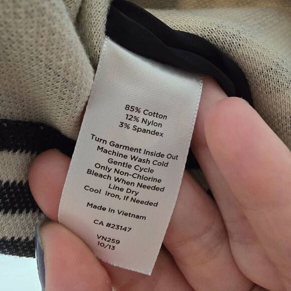 Talbots Pencil Mini Striped Skirt Size 4 Petite - Picture 4 of 9